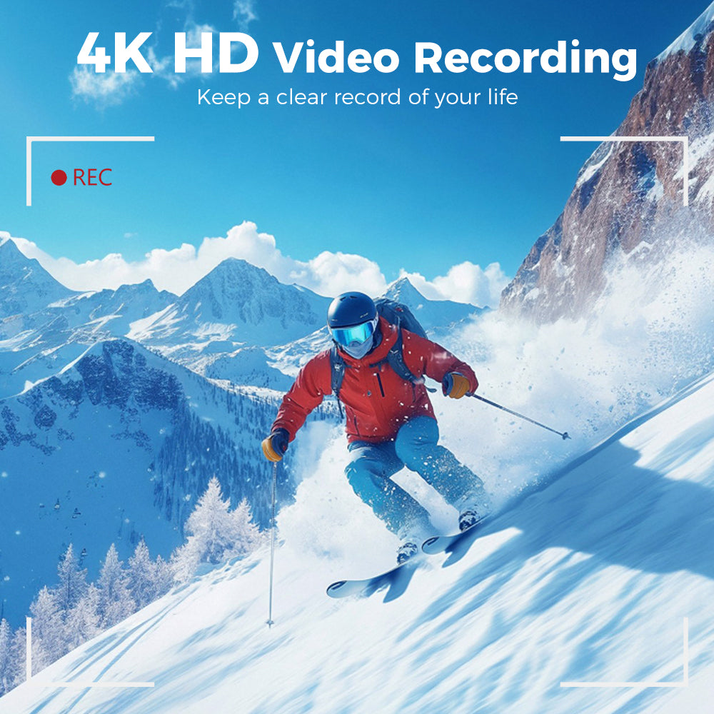 4K UHD Magnetic Sports Action Camera with 64GB Card