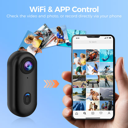 4K UHD Magnetic Sports Action Camera with 64GB Card