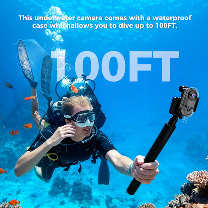 4K UHD Magnetic Sports Action Camera with 64GB Card