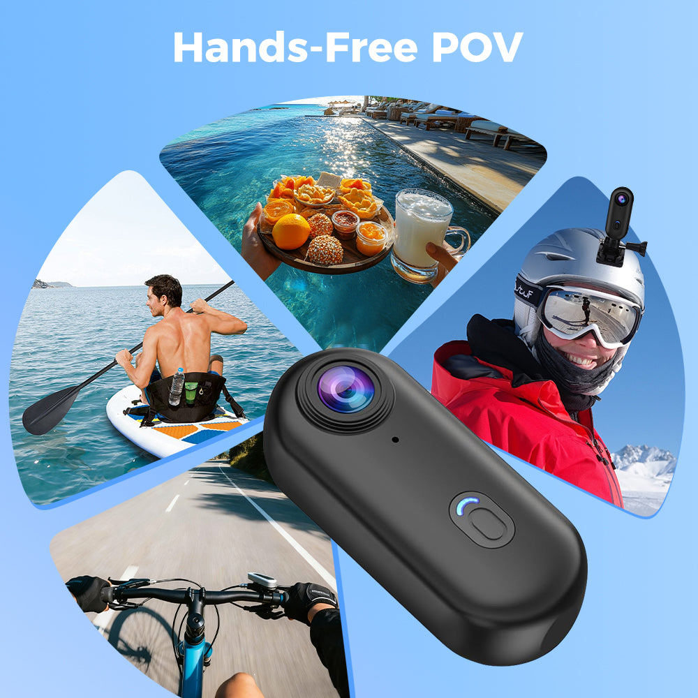 4K UHD Magnetic Sports Action Camera with 64GB Card